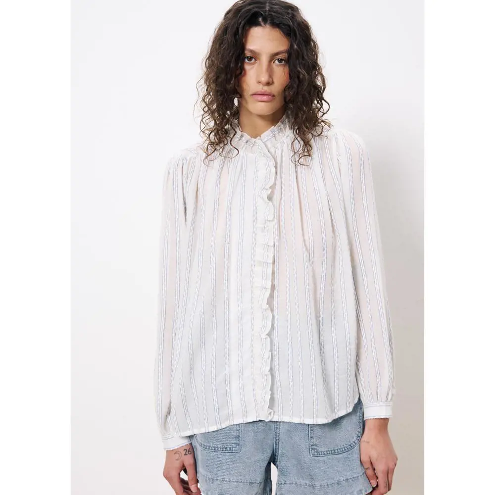 FRNCH Celena White Shirt